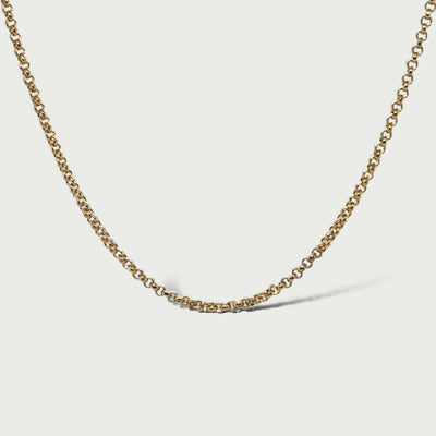 18ct Gold Fill Jasseron chain 1.5 mm 40/45/50/55/60/68 cm