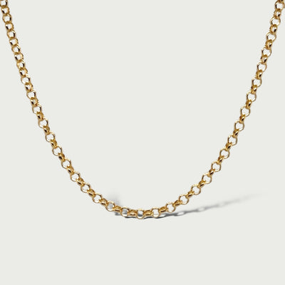 18ct Gold Fill Jasseron chain 2.5 mm 40/45/50/55/60/68 cm