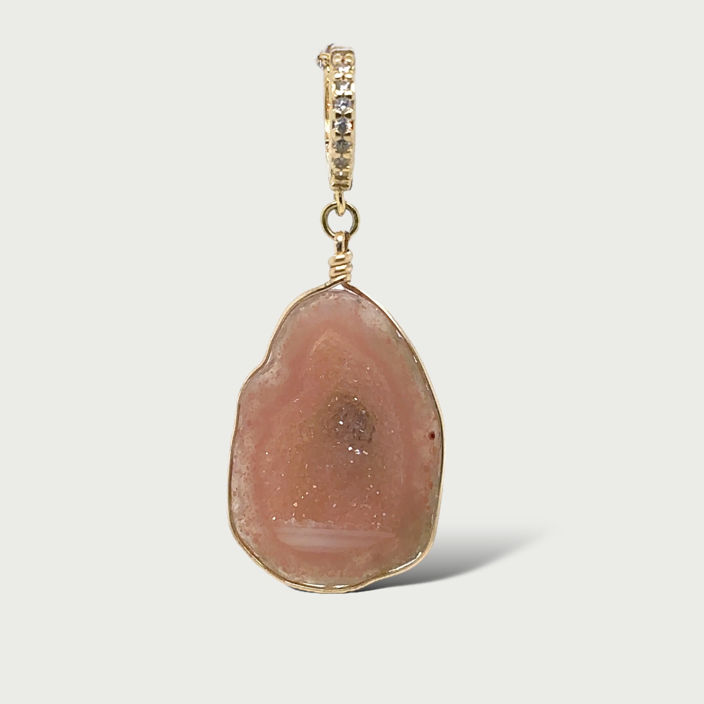 Single 'Love & Unity' Ear Jewel (pink) – Rocha Jewellery