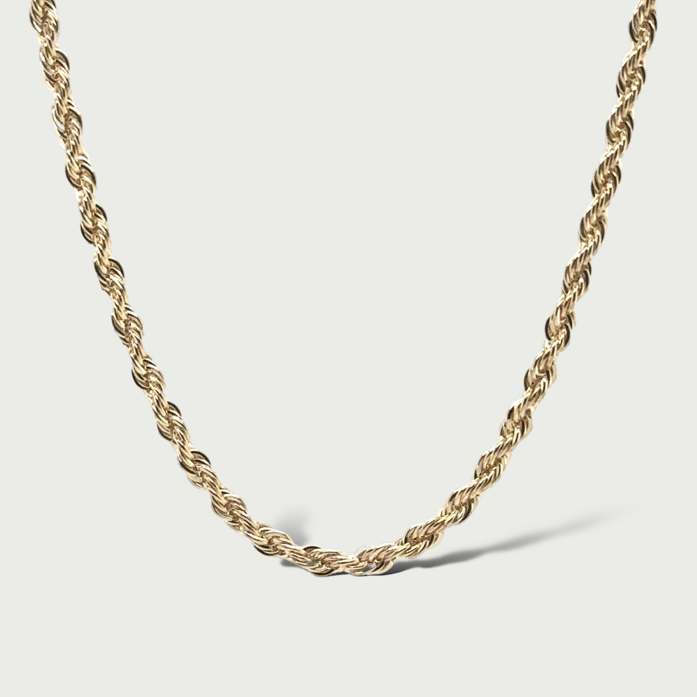 18ct Gold Fill Rope chain 3 mm 50/55/60cm